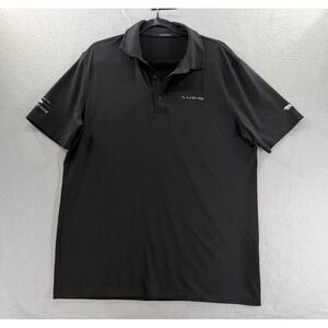 Lucid Polo Shirt Mens XL Black Owners Club Stretch Performance Ev Electric Car